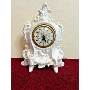 Vintage Lanshire Ceramic/Porcelain Electric Clock - Fully Functioning